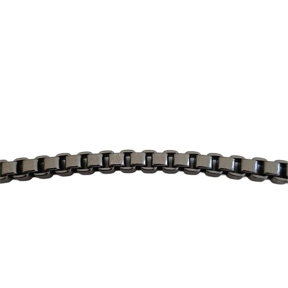 French Connection Gunmetal Silver Gray Safety Pins Tassel Bracelet - Picture 4 of 5